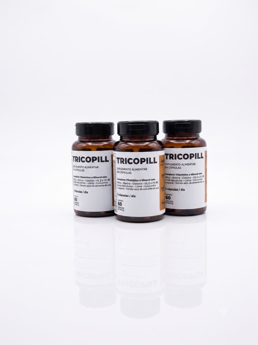 3 frascos de Tricopill Fortalecimento